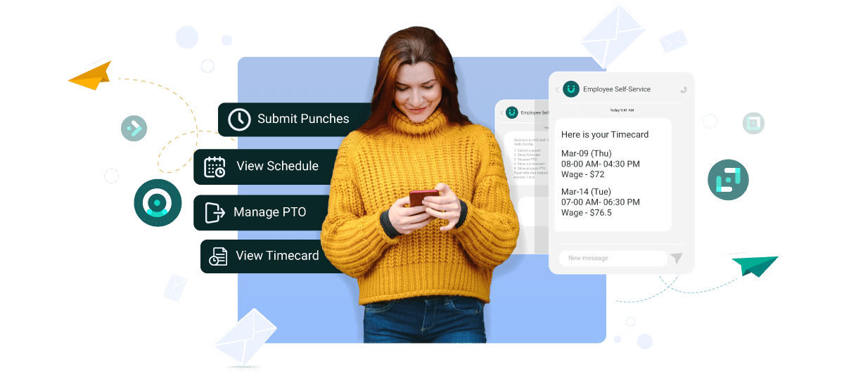 SMS-Based Employee Self-Service (ESS) Solution for UKG