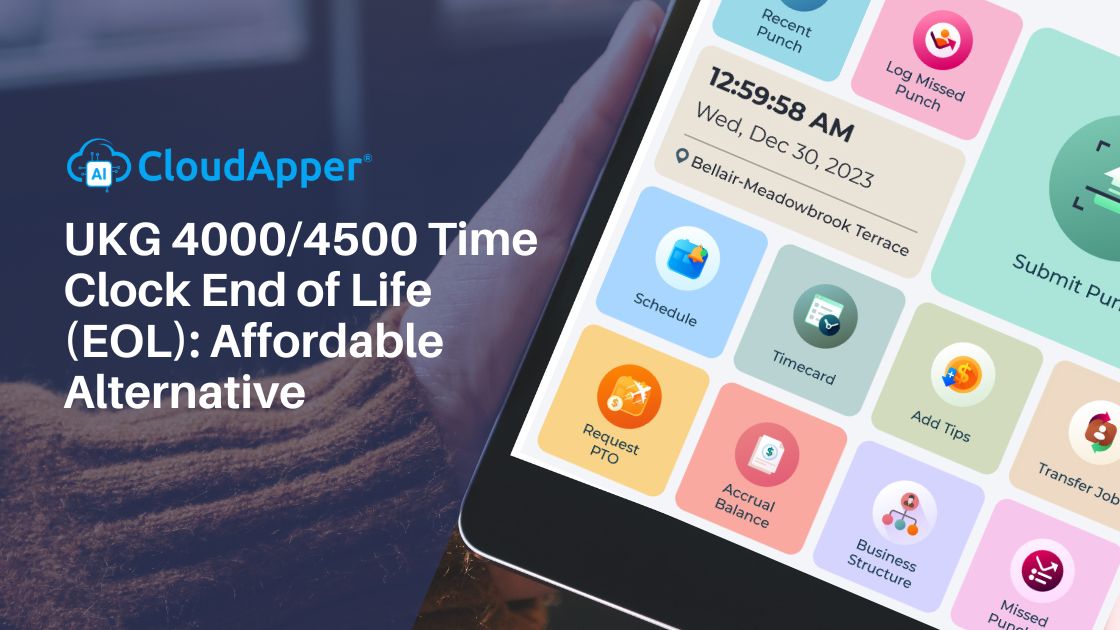 UKG 40004500 Time Clock End of Life (EOL) Affordable Alternative