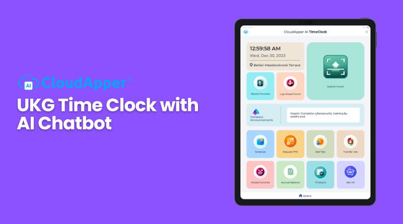 UKG Time Clock with AI Chatbot