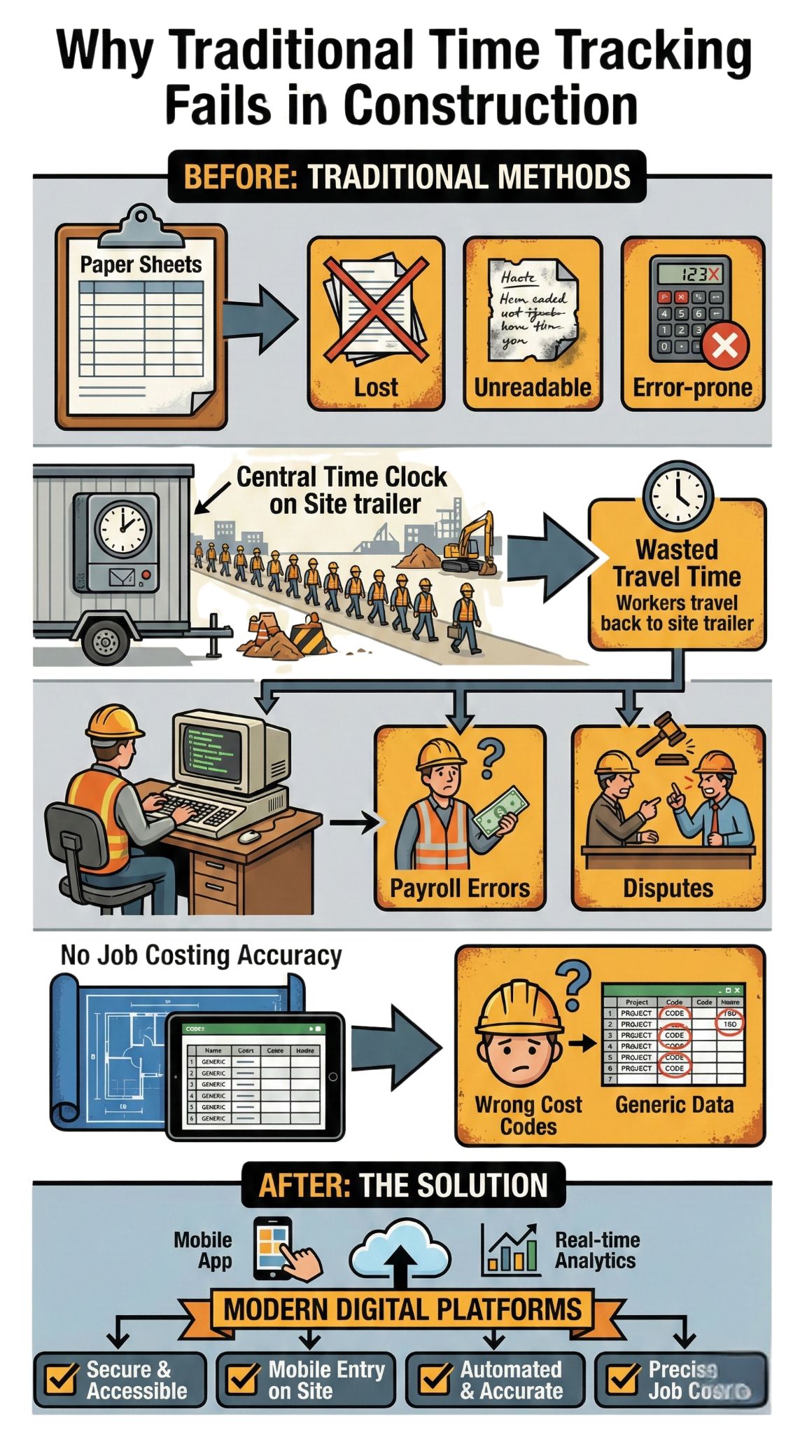 Why Traditional Time Tracking Fails in Construction