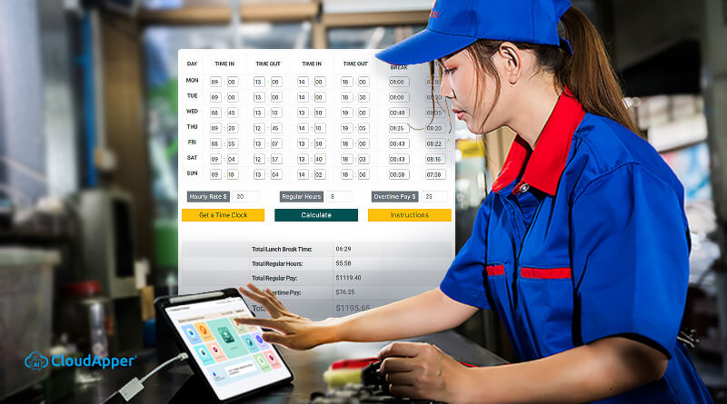 Kronos Time Clock Calculator for Lunch Break, Work Hours and Pay Calculation