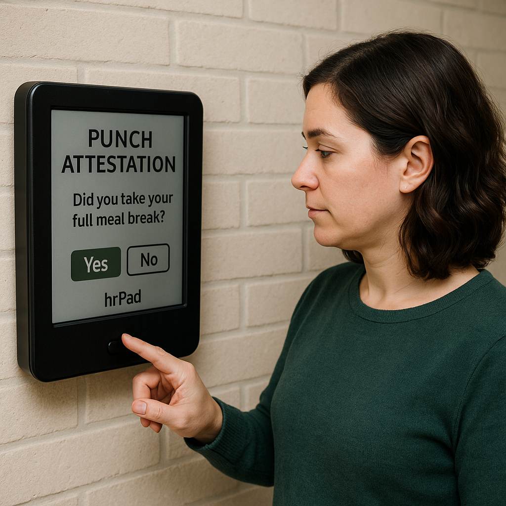 Preventing Missed Punches with Punch Attestation UKG Compliance with CloudApper hrPad