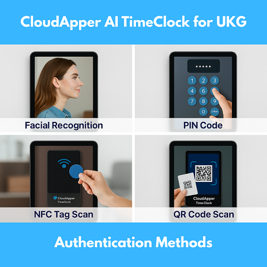CloudApper AI TimeClock for Employee Time Theft Prevention