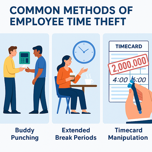 Common Employee Time Theft Methods in Retail Environments