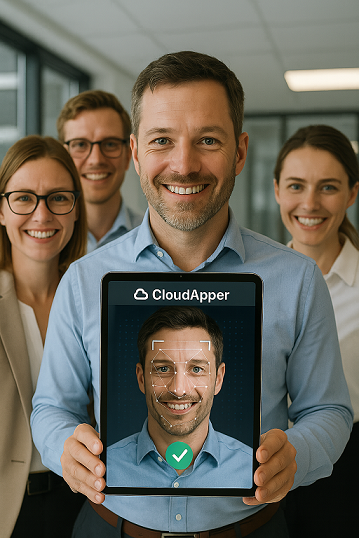 CloudApper AI TimeClock for Manufacturing