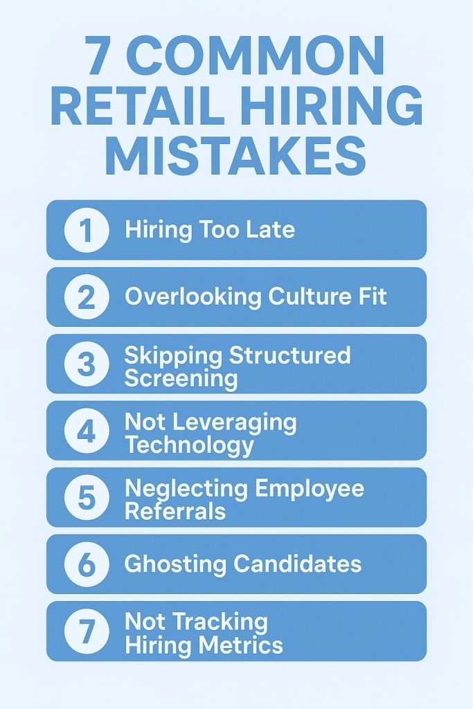 The 7 Common Retail Hiring Mistakes and How AI Helps to Avoid Them