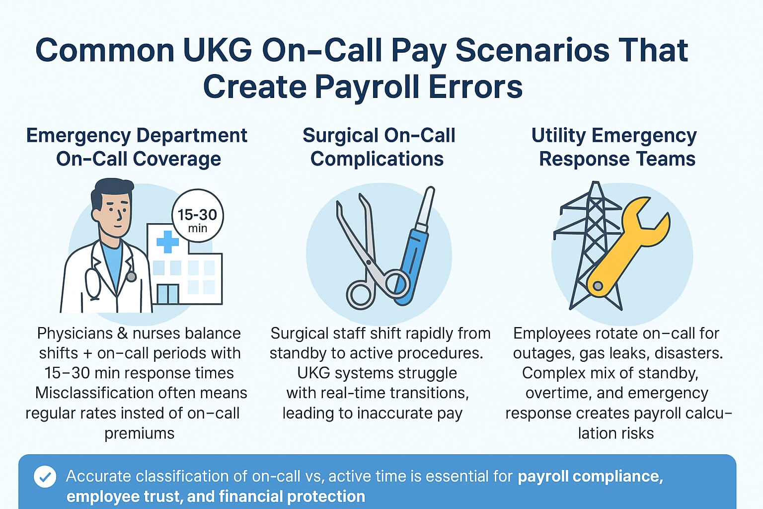 Common UKG On-Call Pay Scenarios That Create Payroll Errors
