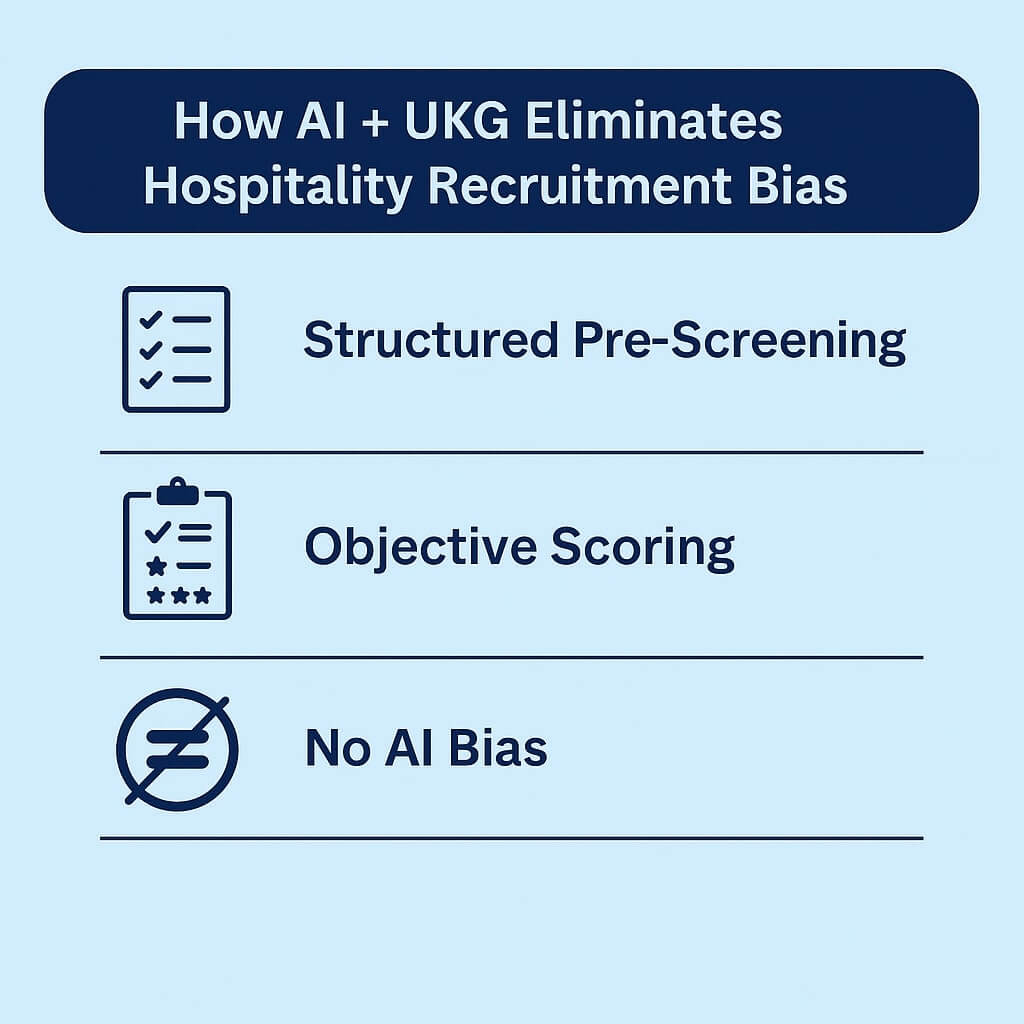 How AI + UKG Eliminates Hospitality Recruitment Bias