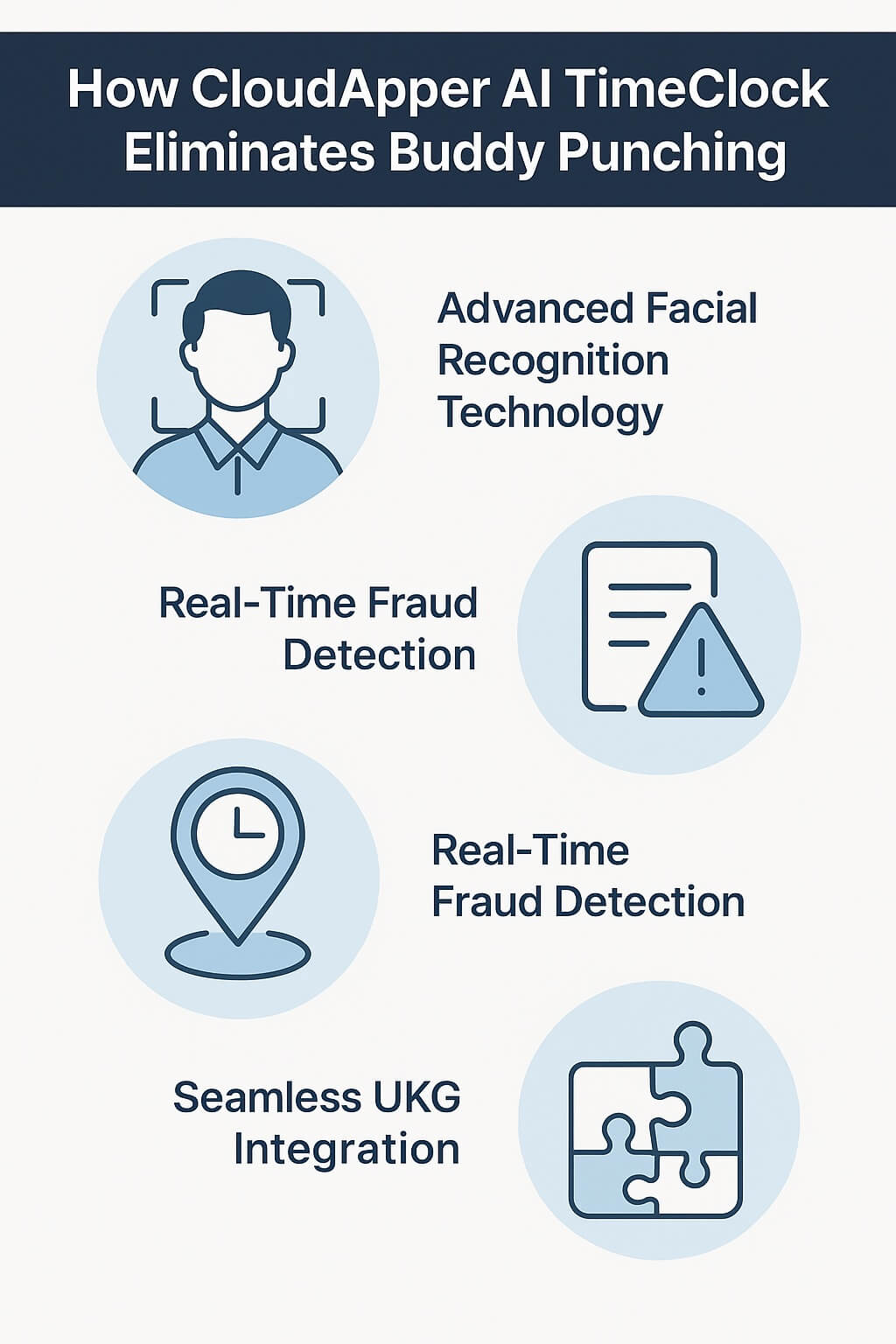 How CloudApper AI TimeClock Eliminates Buddy Punching