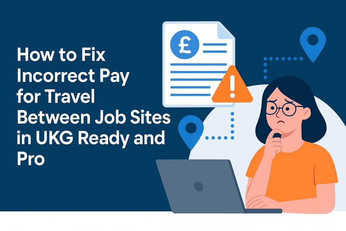 How to Fix Incorrect Pay for Travel Between Job Sites in UKG Ready and Pro