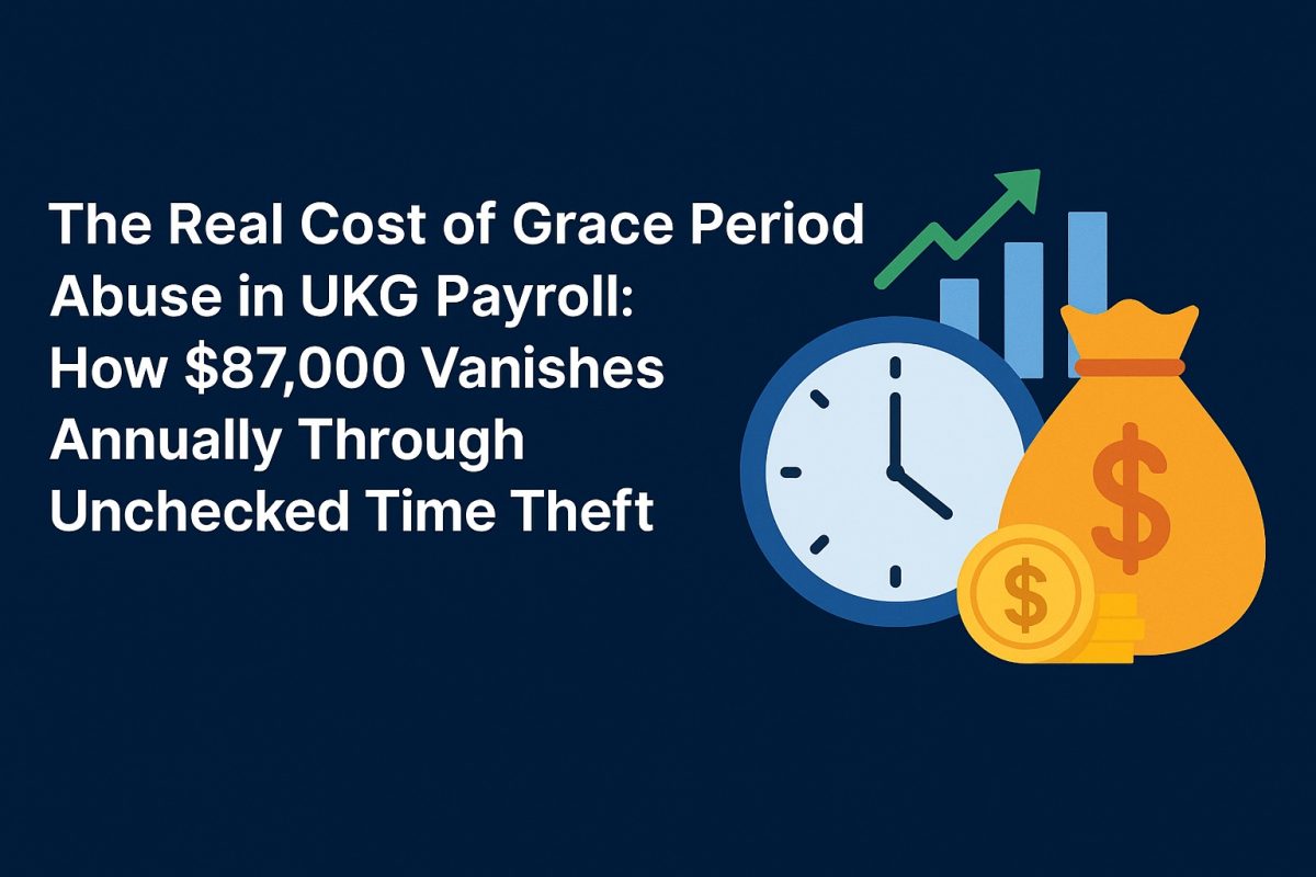 The Real Cost of Grace Period Abuse in UKG Payroll: How $87,000 Vanishes Annually Through Unchecked Time Theft