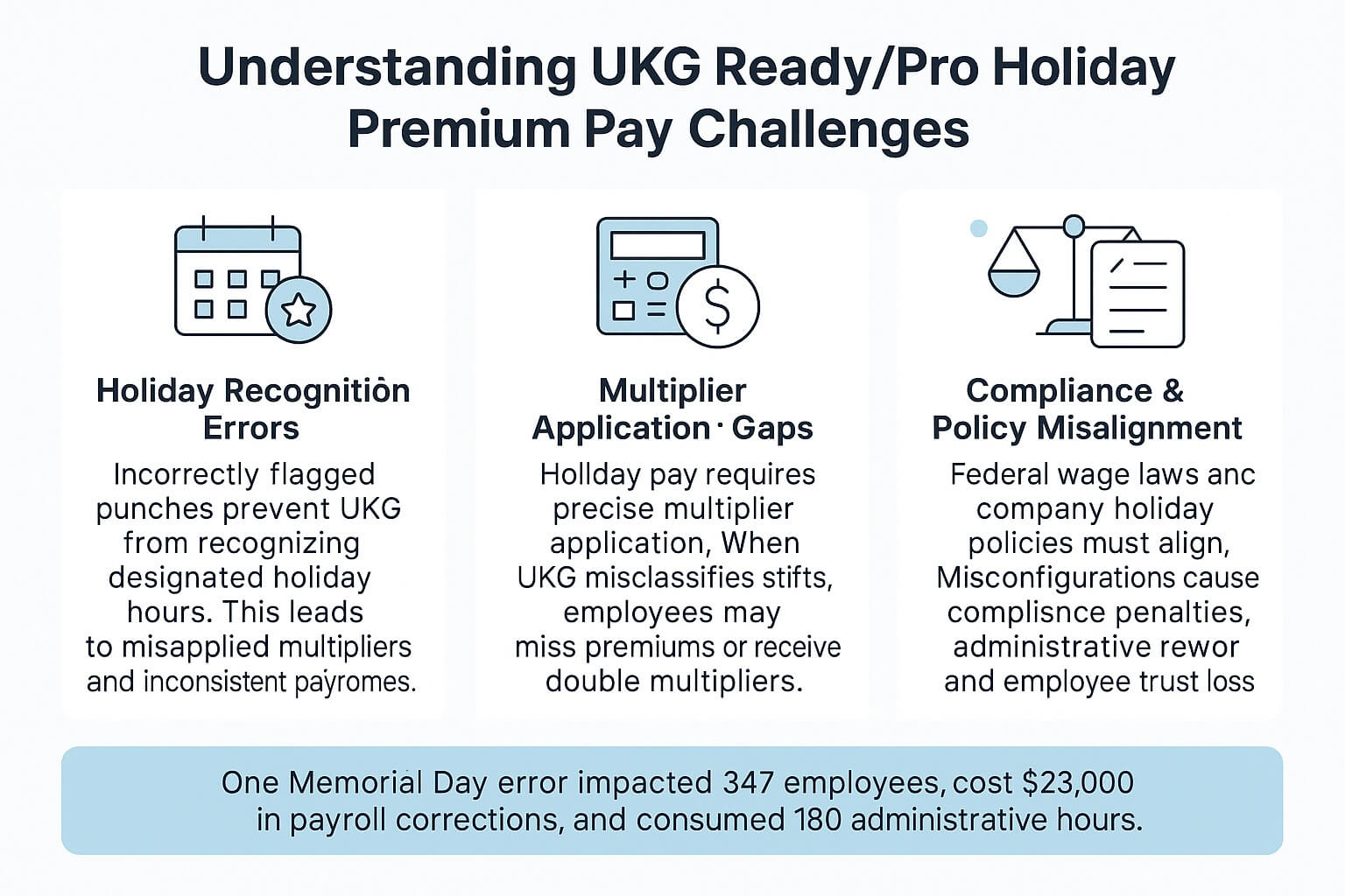 Understanding UKG Ready Pro Holiday Premium Pay Challenges