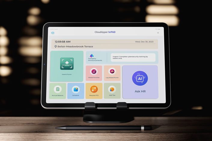 Manufacturing Workforce Management with a Smarter Time Clock for UKG Pro WFM (Dimensions)