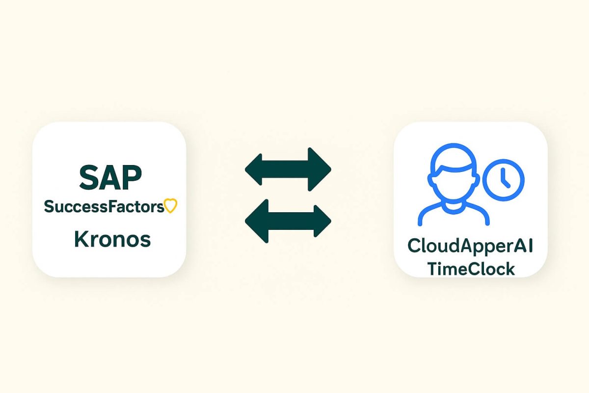 How to Integrate SAP SuccessFactors with UKGKronos for Time Management Using CloudApper AI TimeClock
