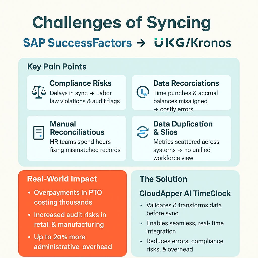 What Are the Challenges of Syncing SAP SuccessFactors and UKGKronos