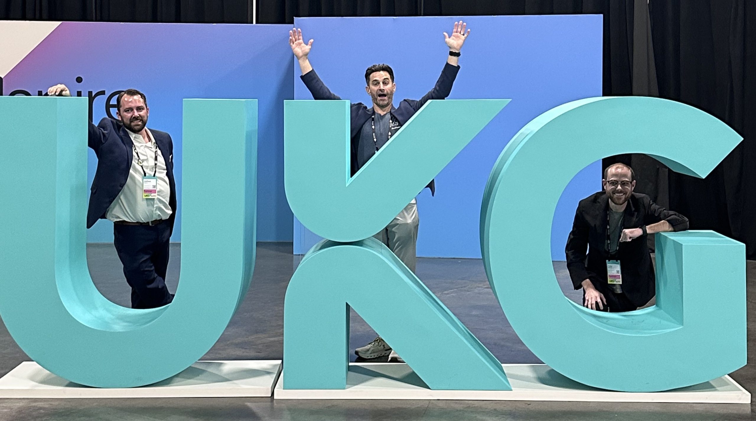 Joshua Nelson, Michael Trader, and Tyler Mitchell at UKG Aspire 2025