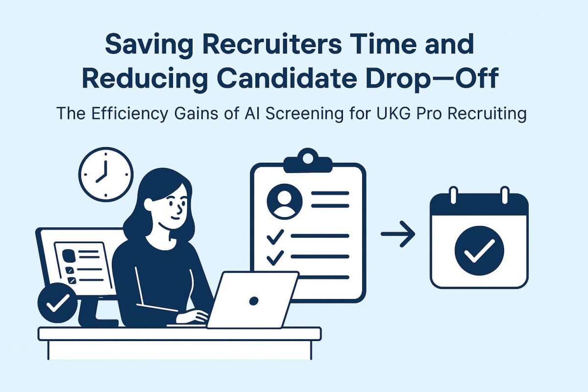 Saving Recruiters Time and Reducing Candidate Drop-Off The Efficiency Gains of AI Screening for UKG Pro Recruiting