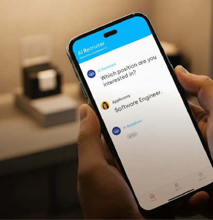 Conversational AI recruiting add-on for UKG text-to-apply workflows