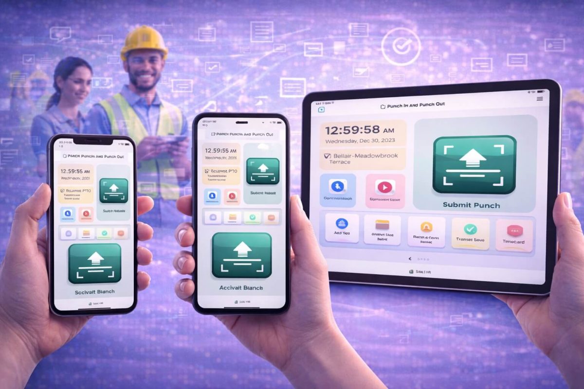 UKG Pro Punch In and Out Using iPhone, Android, iPad or Tablet