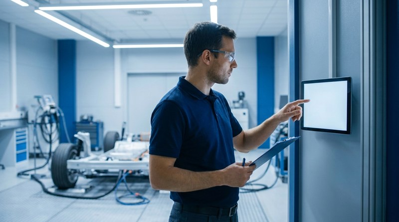 UKG Pro WFM time data integration in automotive engineering facility