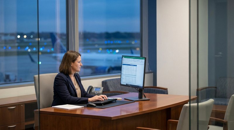 Airport authority payroll director reviewing 28-day pay cycle calculations for firefighters and police in UKG Pro WFM