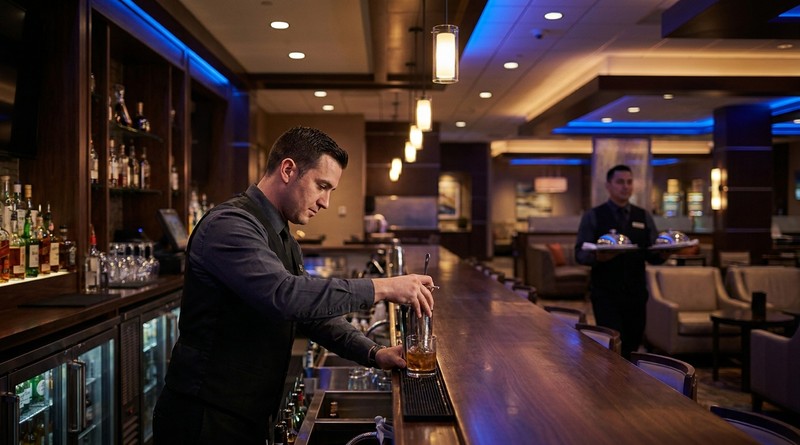 Tip pool allocation UKG casino resort food and beverage service