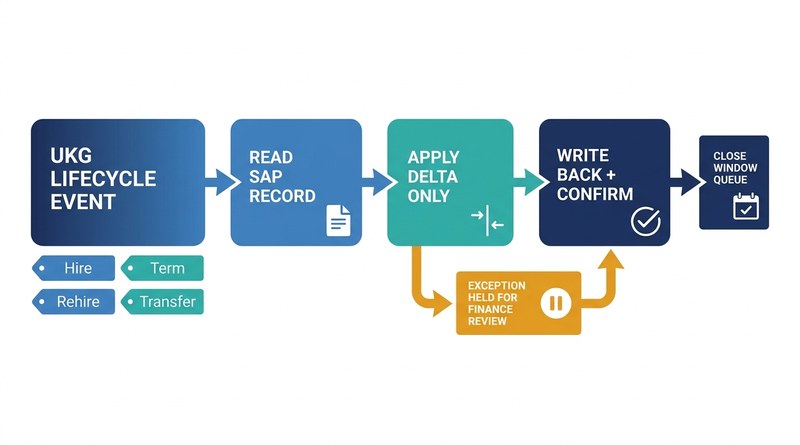 Read-Modify-Write cycle with finance exception hold and close window