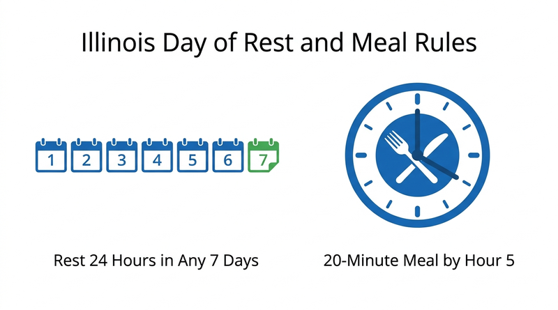 Illinois ODRISA rest and meal requirements