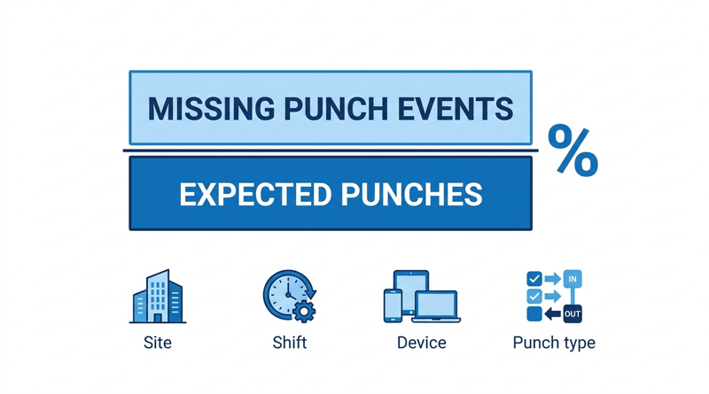 UKG missed punch rate formula and segments