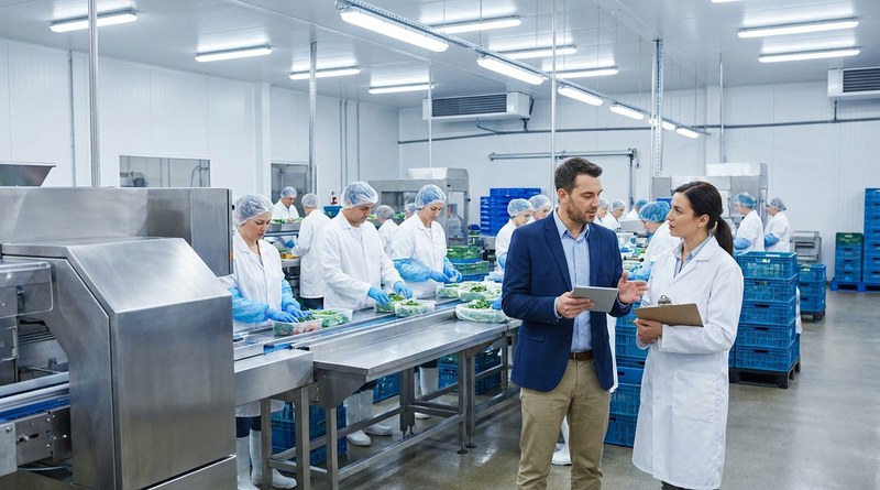 UKG Pro position management at a food processing plant
