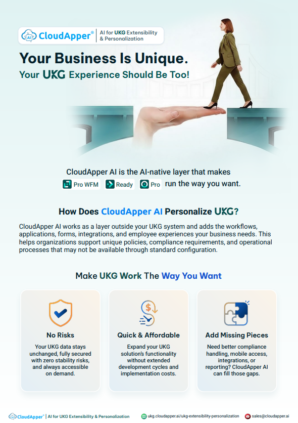 CloudApper-AI-for-UKG-Extensibility-And-Personalization-Datasheet